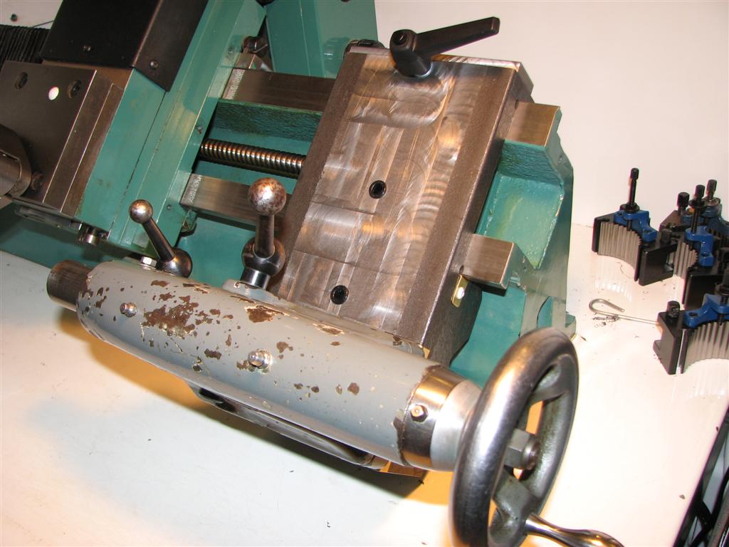 View showing adaptor in position without Mirac bed end plate in place