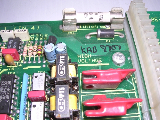IMO Jaguar Cub VC-150 VFD - QC Inspector mark on main PCB