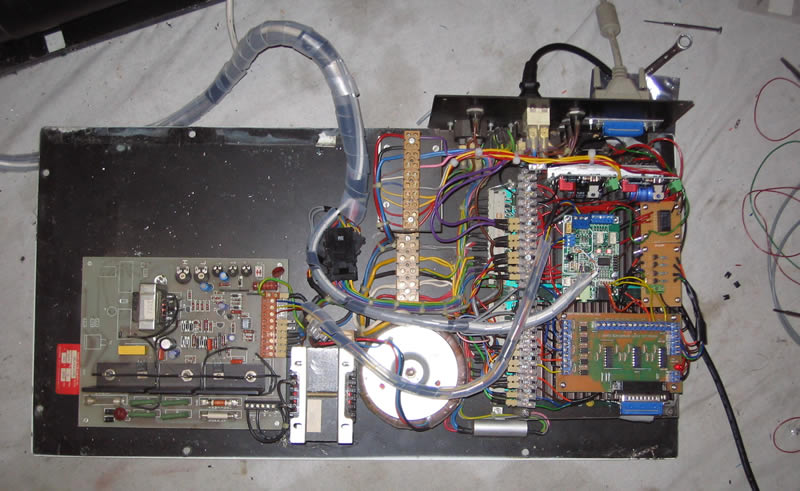 View of the electronics