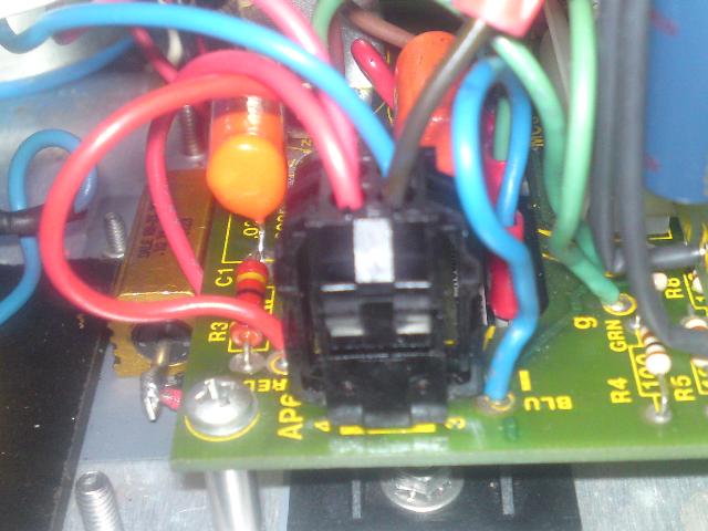Black connector again marked AP6 on the board