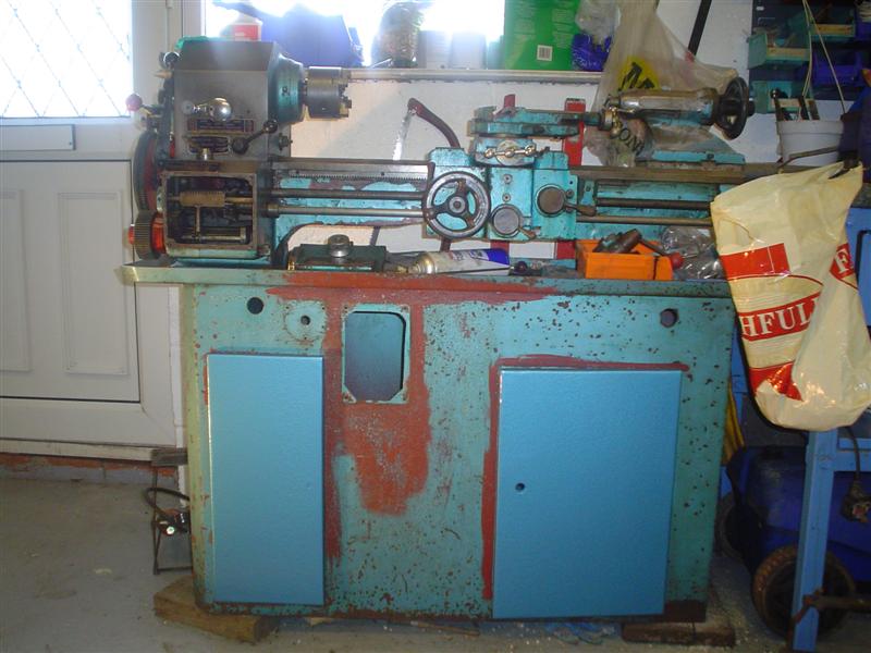 the lathe resprayed the doors hammered enamel