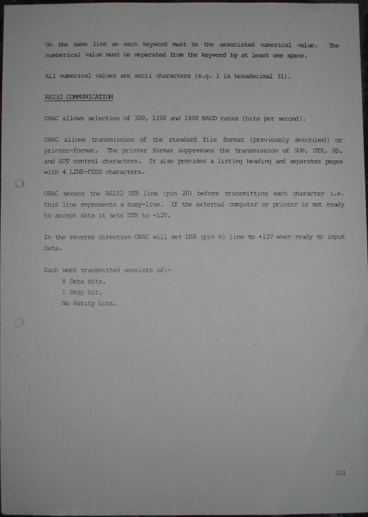 Orac Manual P101