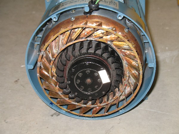 Underneath the spun cover is a recycled computer fan with a copper sheet diffuser.