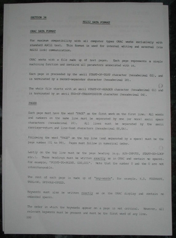 Orac Manual P100
