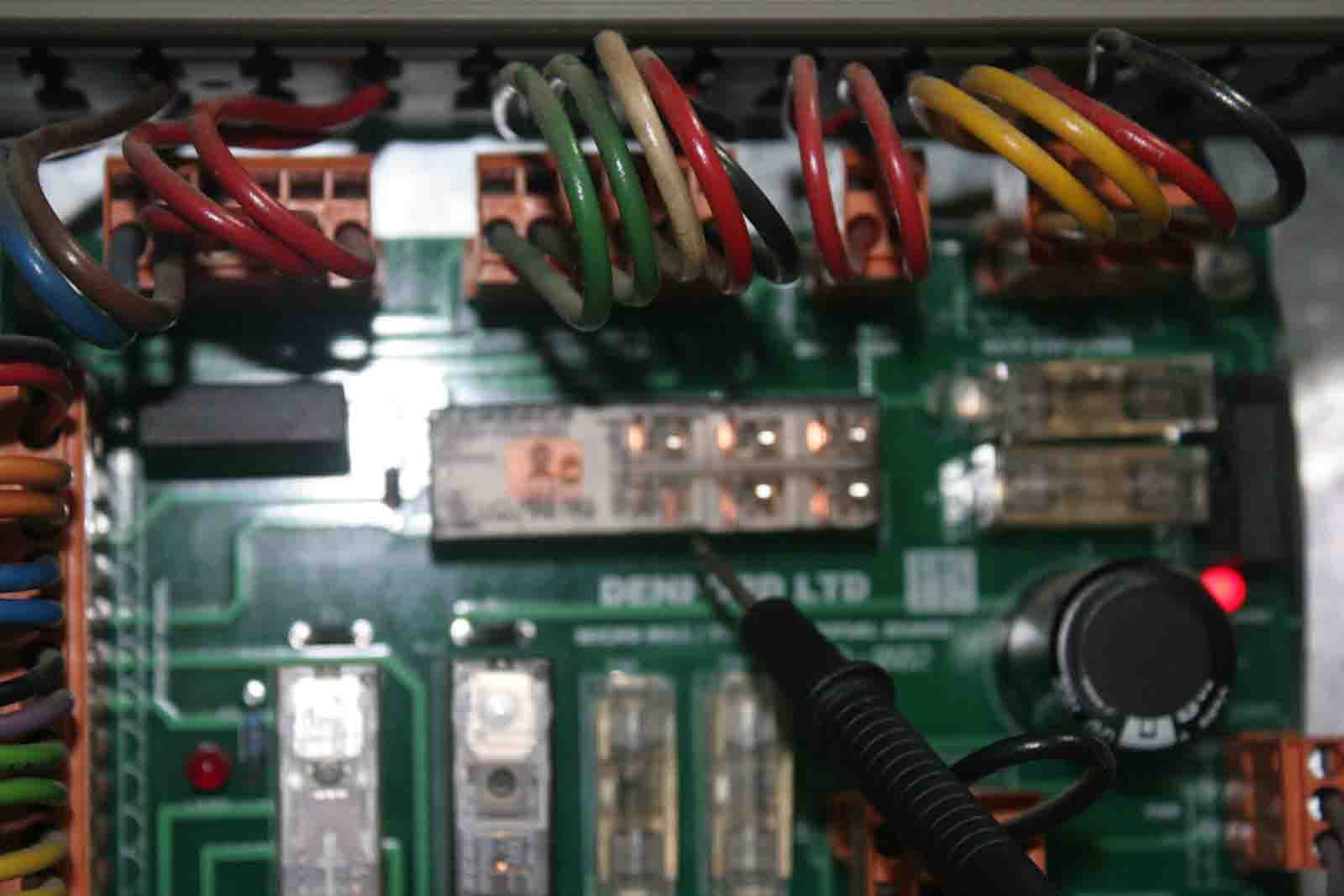 In the photo, i noticed that one contactor as pointed, is normally in contact or engaged. is this normal?
