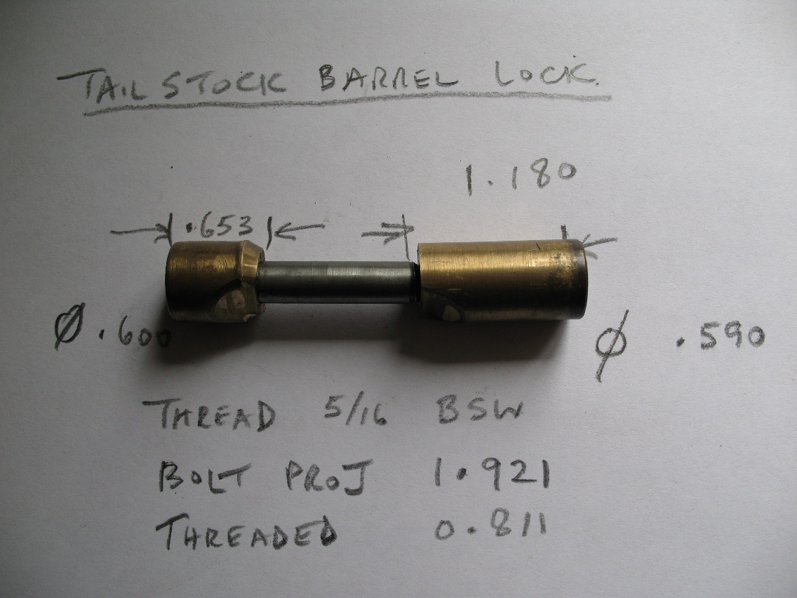 Tailstock barrel lock