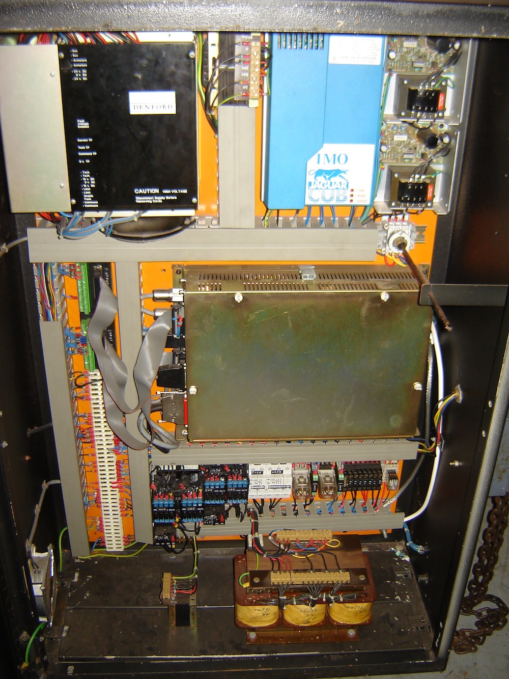 heres inside controller cab at rear