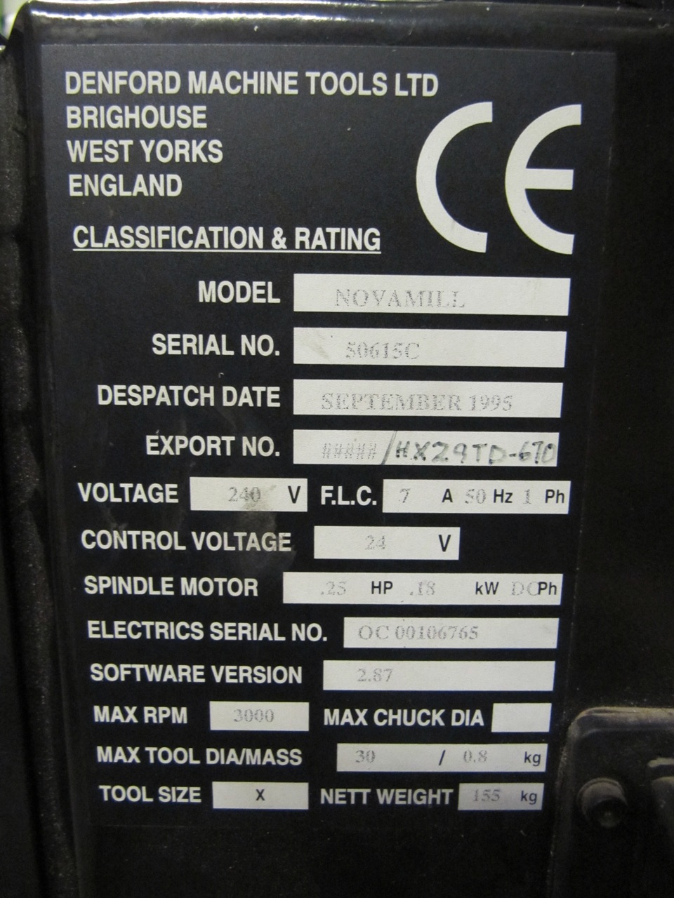 Control box detail