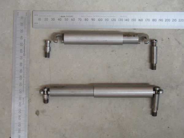 The springs are covered to prevent chips jamming in between windings and making them ineffective.  The outer tube is fully threaded inside.  The length of the springs can be adjusted as required.