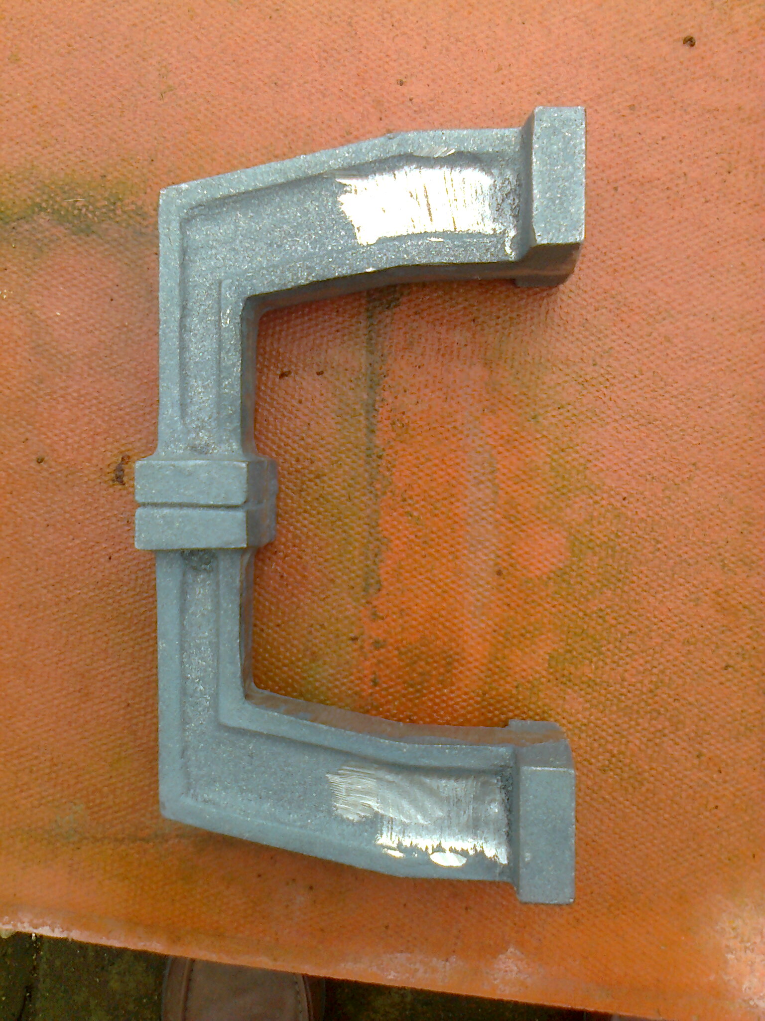 The bracket casting as received from foundry