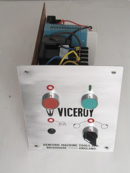 The refurbished control panel was recycled for the conversion.