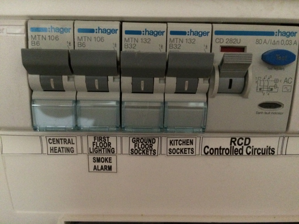 RCD being tripped on right