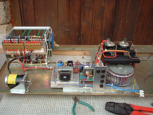 General layout so far OK there's not safety devices installed yet, well a few fuses maybe