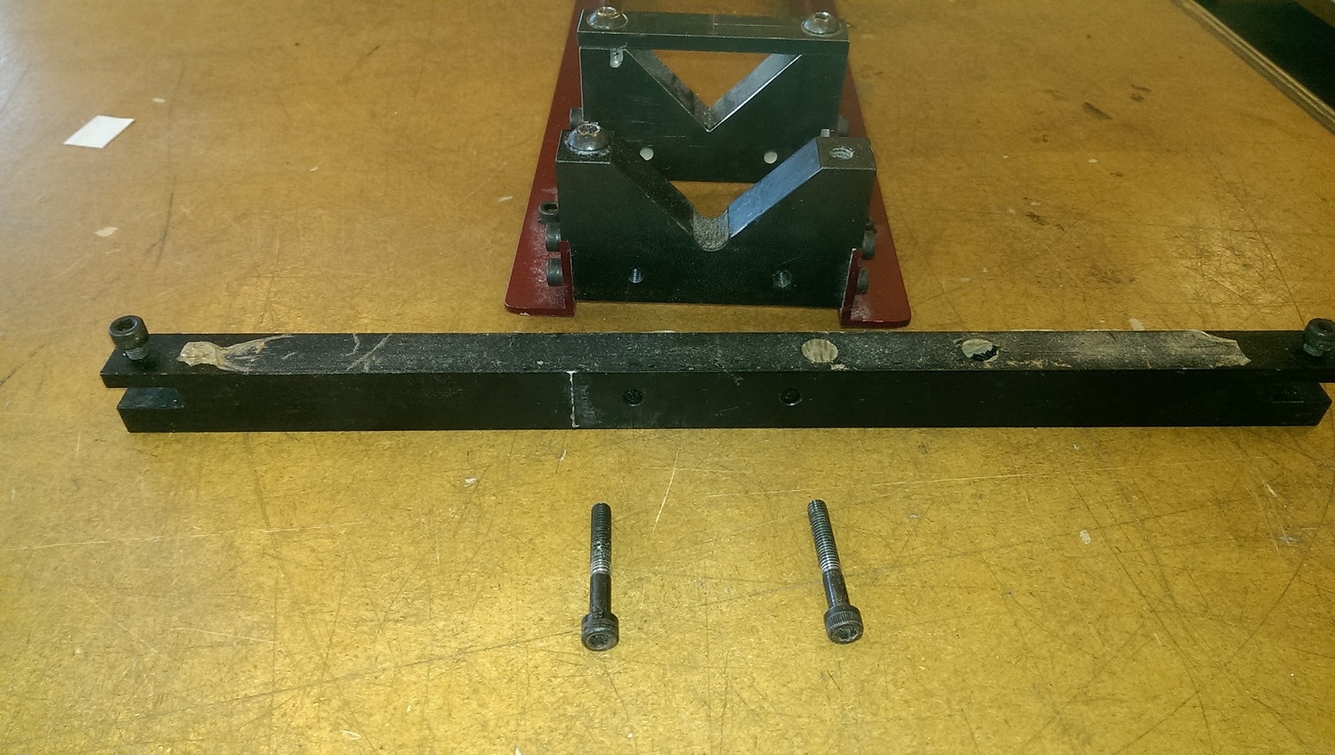 End view of Frame and fixing holes