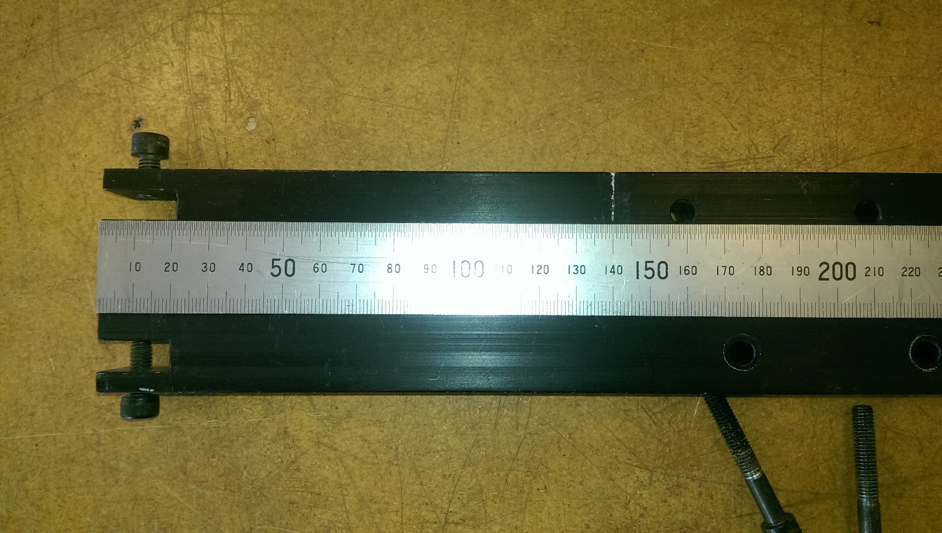 Indication of distance from the end to holes