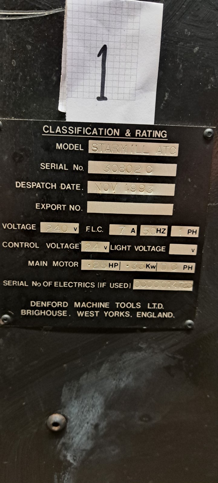 Serial Plate machine 1