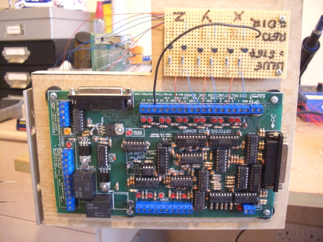 Cnc4pc c11 card with homemade circuit