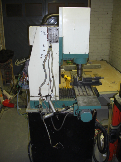 Machine on top of electrical cabinet.